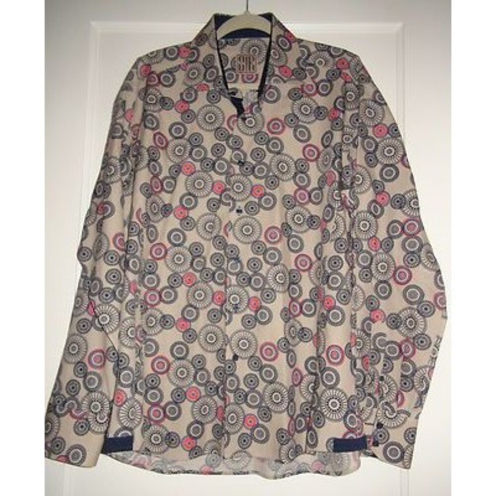 SIR Limited Edition Retro Geometric Dress Shirt